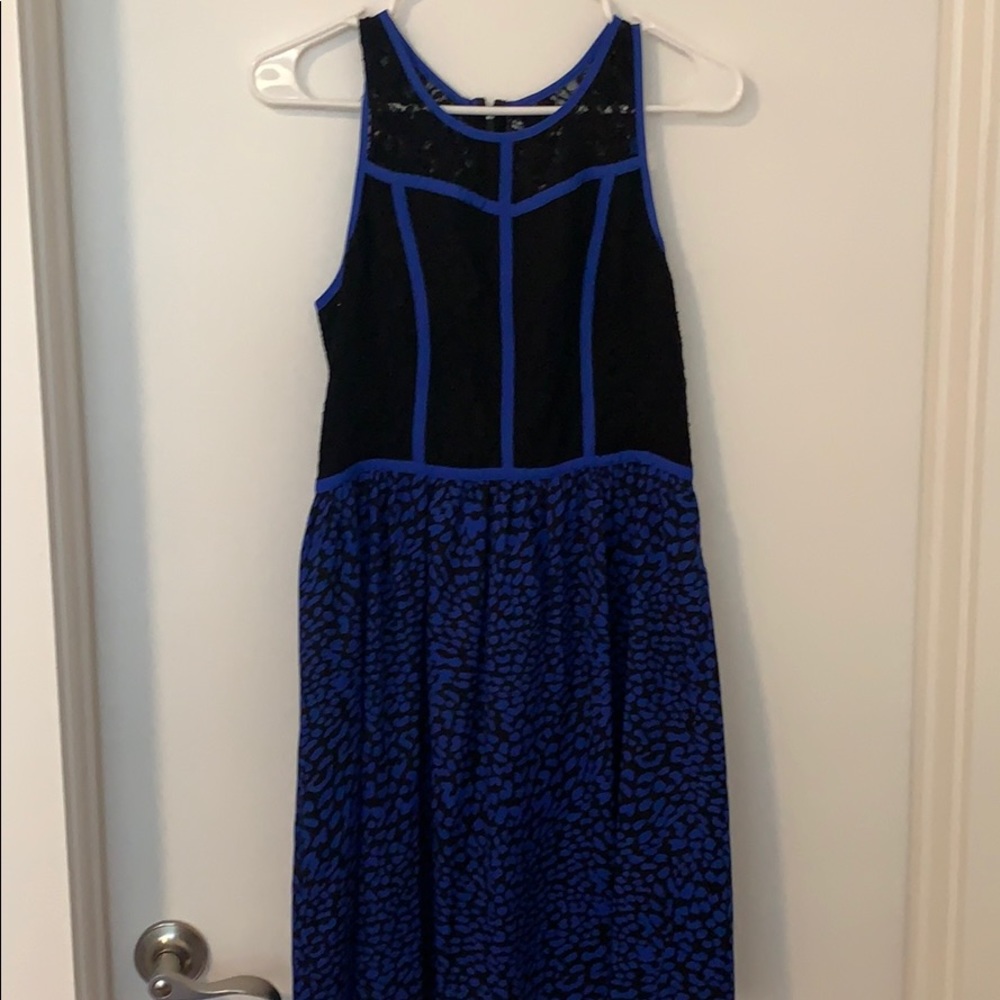 Blue  and Black Kensie Dress